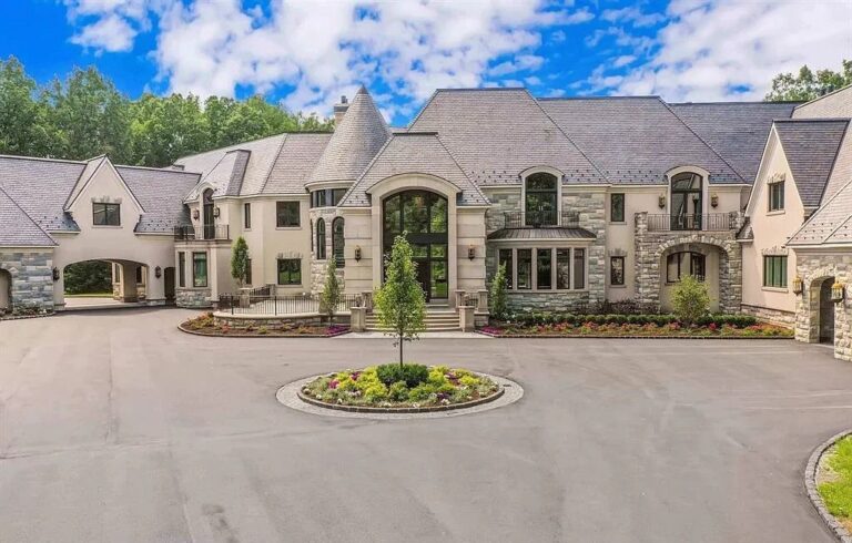Impeccable Masterpiece Featuring Elegant Exterior Design and Extensive Custom Craftsmanship in Rochester Listed at $9.85M
