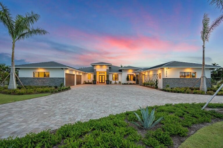 Just Listed at $2.9 Million, This Brand New Lavish lakefront Home in Rockledge has Everything for Resort Lifestyle Living