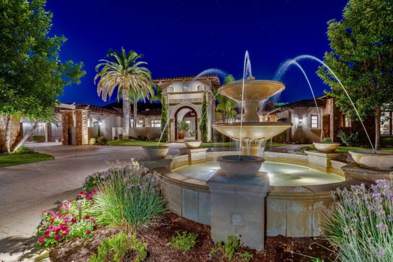 Masterfully Designed Mediterranean Inspired Estate with A Long Circular Driveway and A Spectacular Backyard Asks $4.995 Million in Poway