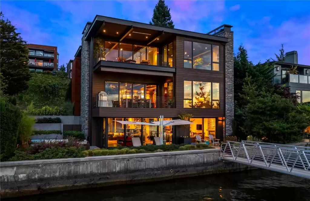 The Home in Kirkland is designed by noted architect Rick Chesmore, now available for sale. This home located at 405 Lake Street S, Kirkland, Washington