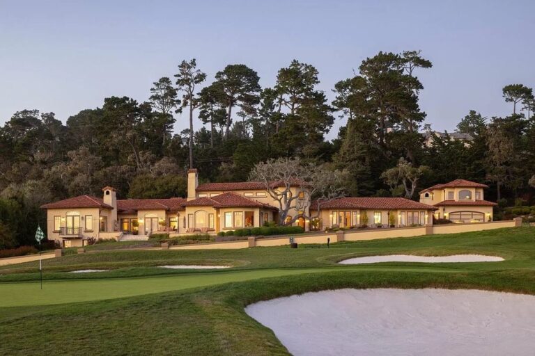 One of The Most Beautiful Villas on Extraordinary World Class Location in Pebble Beach Aims $31 Million