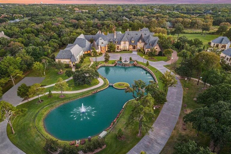 One of The Most Majestic Gated Estates in Southlake with over 20,000 SF