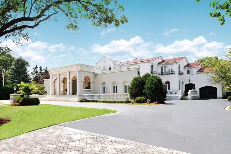Palatial Mediterranean Style Estate in Oak Brook Hits Market for $2.9M