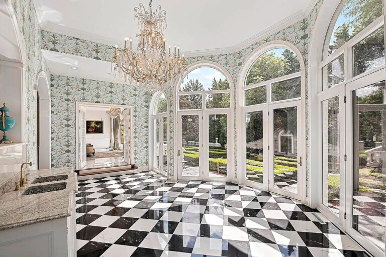 Palatial Mediterranean Style Estate on Over 1Acre Lot in Oak Brook's