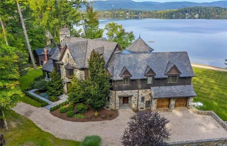 Reminiscent of the “Grand Camps” of the Adirondacks, This Amazing Lakefront Home Seeks $7.975M in Salisbury, CT