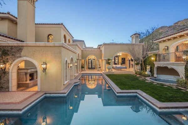 Seeking $11.9 Million, This Exceptional Mediterranean Mansion in Scottsdale offers 13,000 SF Luxury Living with The Highest Quality Materials