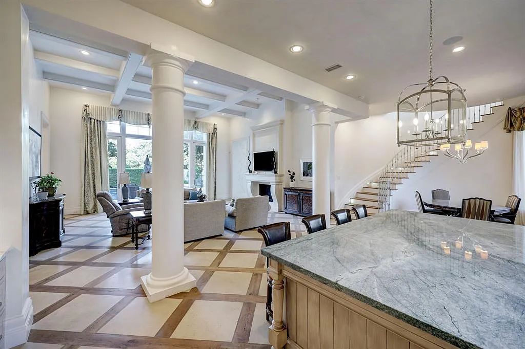 The Houston Home, a stunning property set on an expansive corner lot with sumptuous amenities throughout, high ceilings, French oak and limestone flooring and stunning mill-work is now available for sale. This home located at 5609 Lynbrook Dr, Houston, Texas