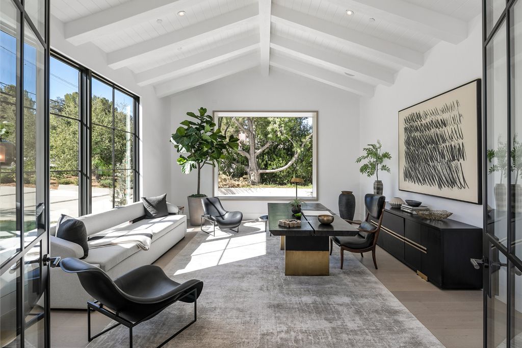 The Farmhouse in Hidden Hills, a gorgeous custom estate in the highly coveted gated neighborhood featuring modern luxury living, the sunny, open floor plan with natural light is now available for sale. This home located at 5376 Round Meadow Rd, Hidden Hills, California