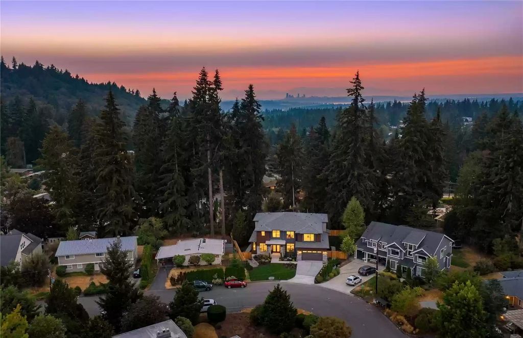 The House in Bellevue is a stunning brand new home with timeless design now available for sale. This home located at 4251 151st Avenue SE, Bellevue, Washington