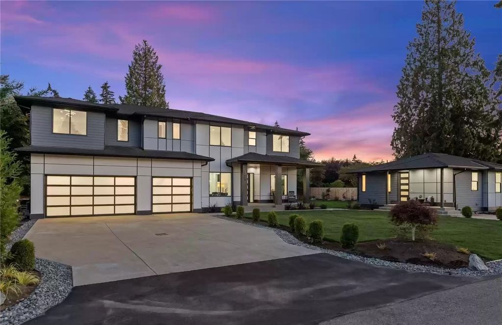 The Home in Bellevue was constructed with the highest quality designer finishes including oak floors and epicureans eat-in kitchen, now available for sale. This home located at 235 140th Avenue NE, Bellevue, Washington