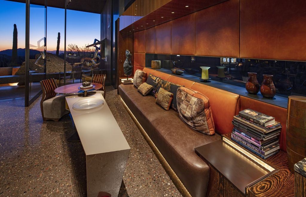 The Home in Scottsdale, an unique masterpiece of the art proves that artistic creativity and functional living can coexist utilizing rammed earth, steel, glass and stone is now available for sale. This home located at 10016 E Relic Rock Rd #17, Scottsdale, Arizona