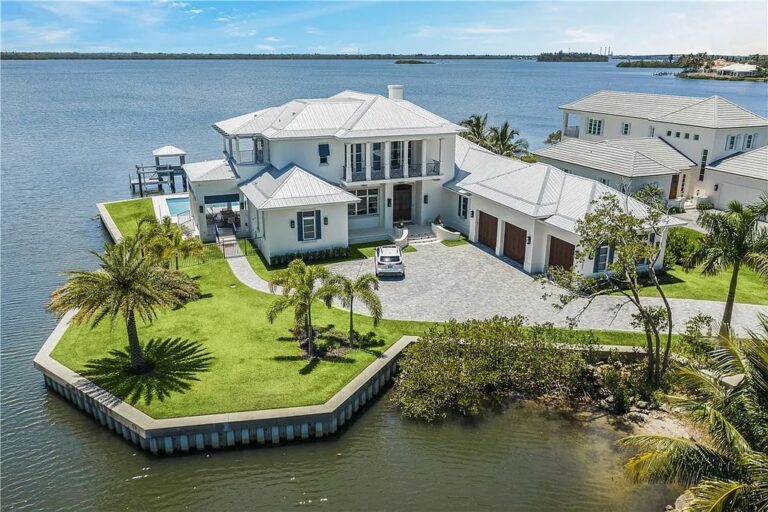 This $6.999 Million Riverfront West Indies Design Home in Vero Beach is A Truly Masterpiece of Sophistication