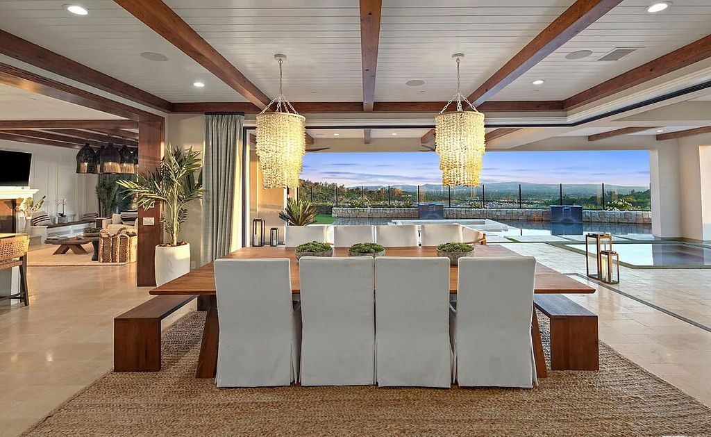 The Home in Irvine, an exceptional estate combines the ultimate in interior finishes and exterior amenities offering incredible panoramic city and canyon views is now available for sale. This home located at 100 Dry Crk, Irvine, California