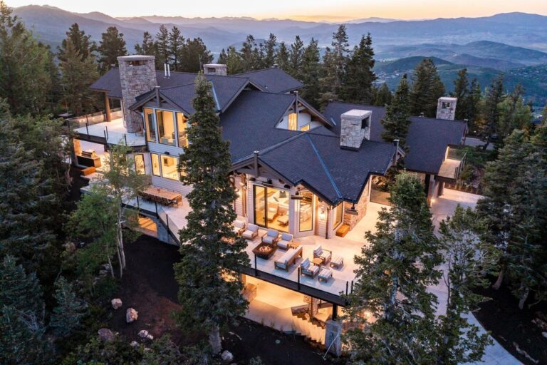 This Exquisite Mountain Home with 360 Degree Jaw Dropping Views in Park City is An Entertainer’s Dream Asking for $22 Million