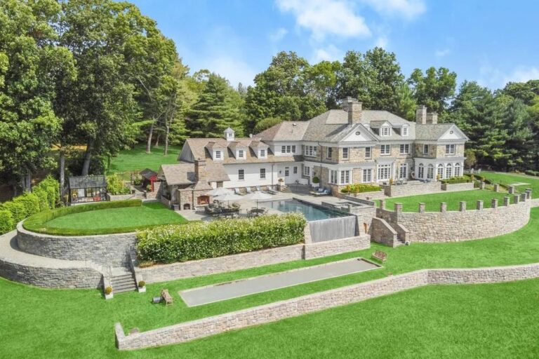 Truly Unique Georgian Manor in Greenwich with the Finest Architectural Detail and Materials Lists for $9.175M