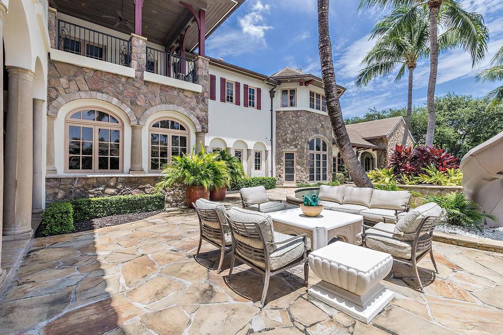 The Mansion in Boca Raton, one of the most celebrated estates in the Royal Palm Yacht & County Club encompasses luxurious living with stunning flagstone terraces, a resort-style pool, and grand entertainment loggia is now available for sale. This home located at 200 W Coconut Palm Rd, Boca Raton, Florida