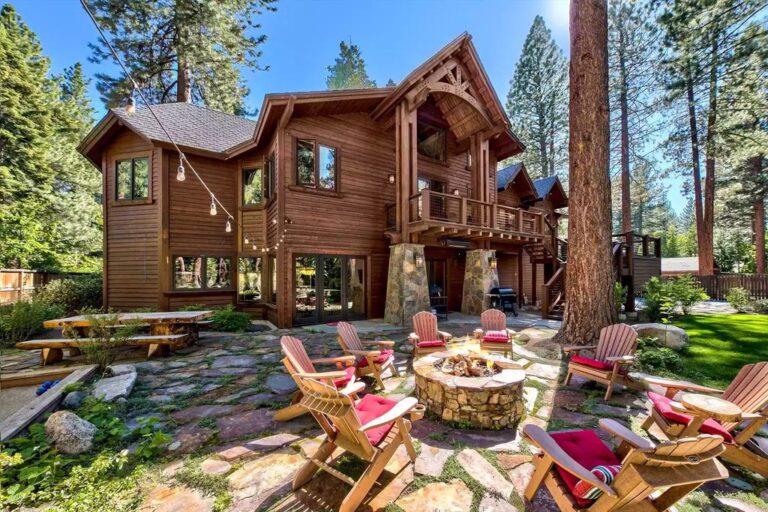 $13,777,888 Stunning Tahoe Mountain Home with a Layout Designed for Easy Living and Entertaining in Incline Village, Nevada