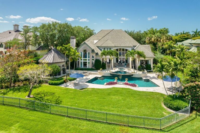 A Premiere Luxury Home with Award Winning Pool and Outdoor Entertainment Area Asks $4.45 Million in Fort Myers, Florida