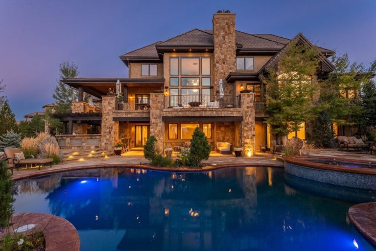 An Absolute Entertainer Dream Home with Breathtaking Mountain Views in Highlands Ranch Seeks $3.65 Million