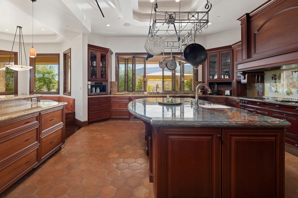 The Home in Las Vegas, an entertainer's dream at the end of a cul-de-sac with unobstructed mountain views boasting large, bright rooms, pocketing doors and windows as well as an abundance of natural light is now available for sale. This home located at 15 Bright Hollow Ct, Las Vegas, Nevada