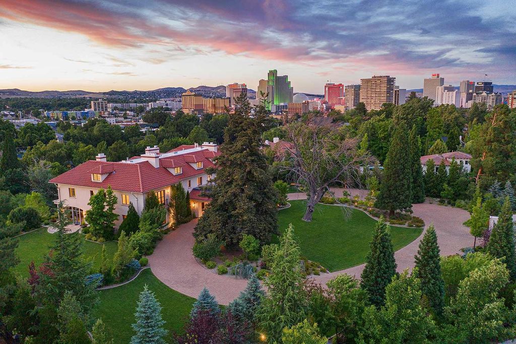 631 California Avenue, Reno, Nevada is a historic mansion has been meticulously restored using only the finest materials and craftsmanship boasting panoramic views of Downtown Reno, and surrounding Mountains.