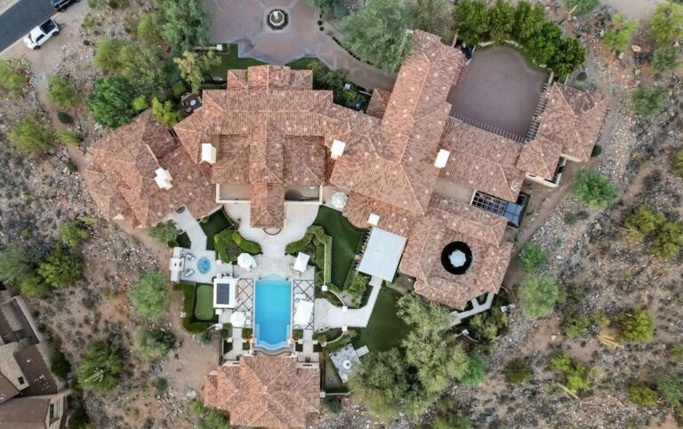 Asking $13.4 Million! This 14,000 SF French Inspired Mansion is Truly An Entertainers Dream in Scottsdale, Arizona