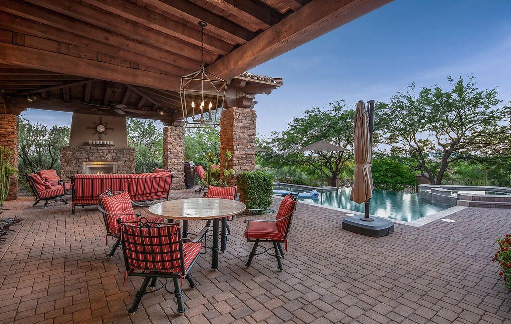 The Home in Scottsdale, a beautiful Santa Barbara style estate has nicely updated with awesome sunset views as well as Black Mountain and the Continental Mountains views is now available for sale. This home located at 37526 N 104th Pl, Scottsdale, Arizona