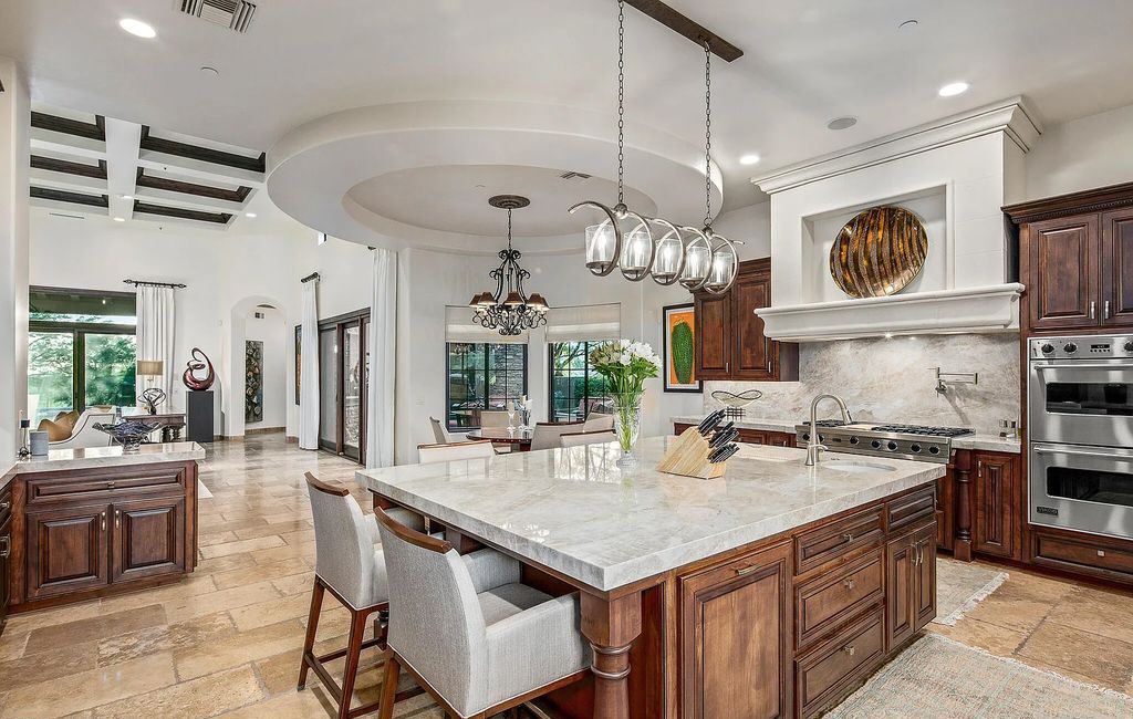 The Home in Scottsdale, a beautiful Santa Barbara style estate has nicely updated with awesome sunset views as well as Black Mountain and the Continental Mountains views is now available for sale. This home located at 37526 N 104th Pl, Scottsdale, Arizona