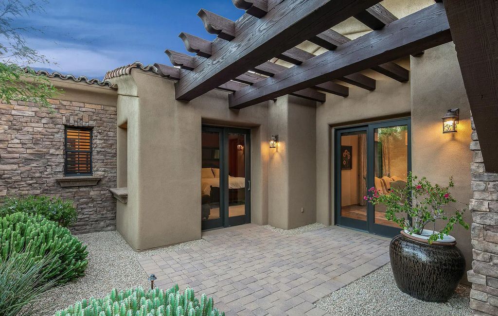 The Home in Scottsdale, a beautiful Santa Barbara style estate has nicely updated with awesome sunset views as well as Black Mountain and the Continental Mountains views is now available for sale. This home located at 37526 N 104th Pl, Scottsdale, Arizona