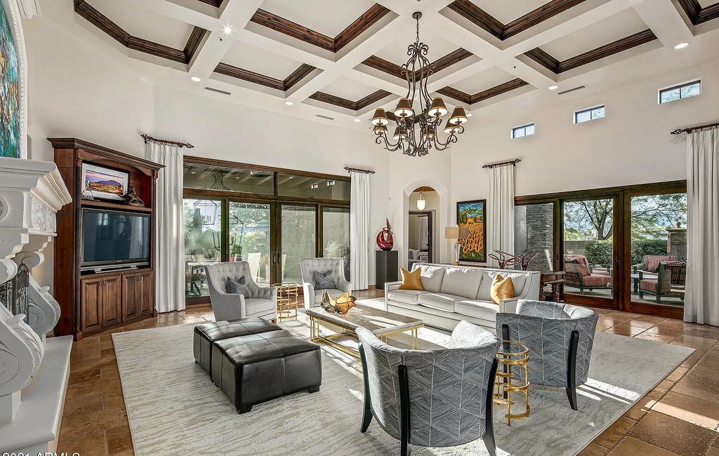 The Home in Scottsdale, a beautiful Santa Barbara style estate has nicely updated with awesome sunset views as well as Black Mountain and the Continental Mountains views is now available for sale. This home located at 37526 N 104th Pl, Scottsdale, Arizona