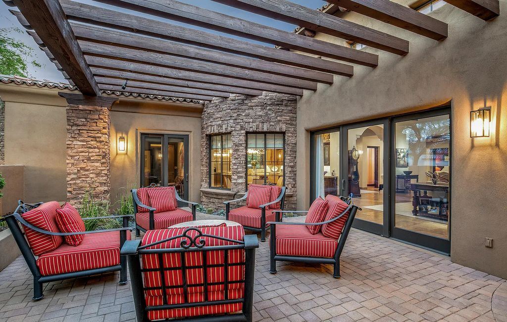 The Home in Scottsdale, a beautiful Santa Barbara style estate has nicely updated with awesome sunset views as well as Black Mountain and the Continental Mountains views is now available for sale. This home located at 37526 N 104th Pl, Scottsdale, Arizona