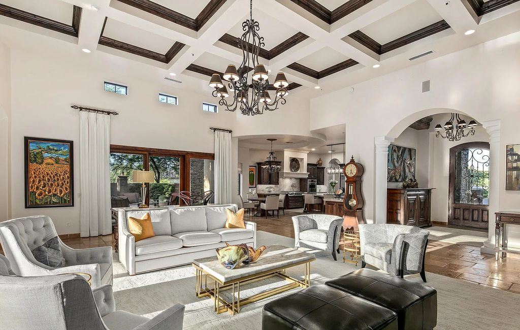 The Home in Scottsdale, a beautiful Santa Barbara style estate has nicely updated with awesome sunset views as well as Black Mountain and the Continental Mountains views is now available for sale. This home located at 37526 N 104th Pl, Scottsdale, Arizona