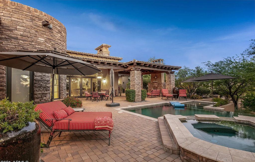 The Home in Scottsdale, a beautiful Santa Barbara style estate has nicely updated with awesome sunset views as well as Black Mountain and the Continental Mountains views is now available for sale. This home located at 37526 N 104th Pl, Scottsdale, Arizona