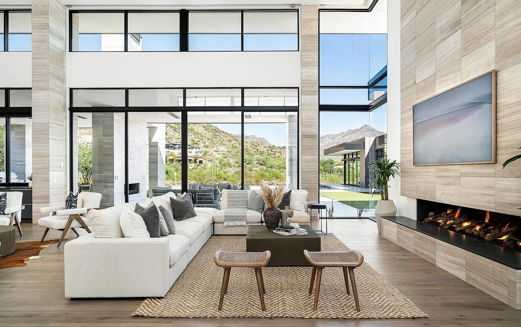 The Home in Scottsdale, a contemporary Bing Hu masterpiece located in the prestigious country club neighborhood of DC Ranch raises the bar for excellence is now available for sale. This home located at 9820 E Thompson Peak Pkwy UNIT 826, Scottsdale, Arizona