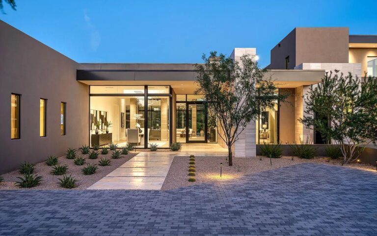 Brand New Architectural Home with Attracting Dramatic Views in Scottsdale Arizona hits The Market for $11.595 Million