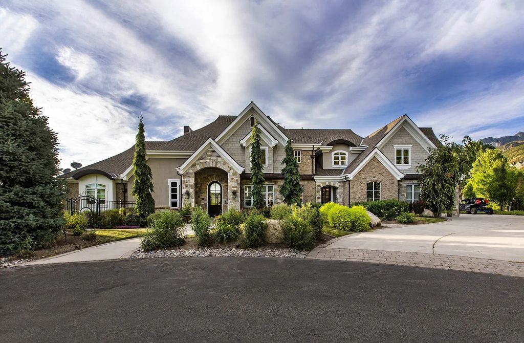 The Estate in Sandy is a luxurious home setting an elegant tone, with extensive custom design now available for sale. This home located at 11 Cobblewood Cv, Sandy, Utah; offering 08 bedrooms and 10 bathrooms with 10,166 square feet of living spaces. 