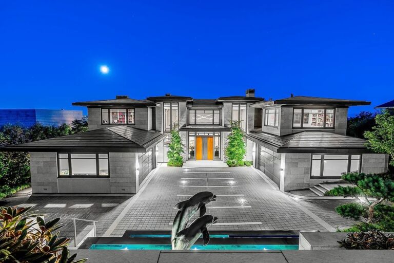 Exquisite Design, Master Craftsmanship and Opulent Finishes Blend Seamlessly to Create this C$35.888M Grand Scale Luxury Estate in West Vancouver