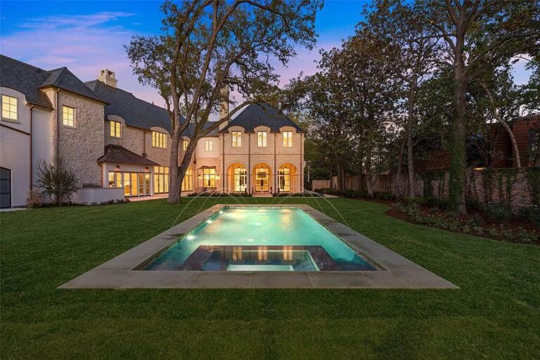 This Masterfully Designed European Style Estate in Houston Provides for A Transcendent Mode of Living