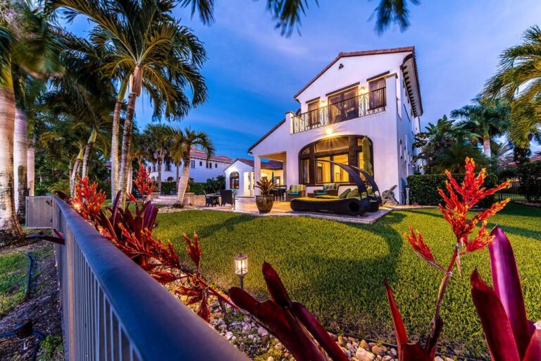 This Magnificent Custom Home in Parkland Comes with Landscape