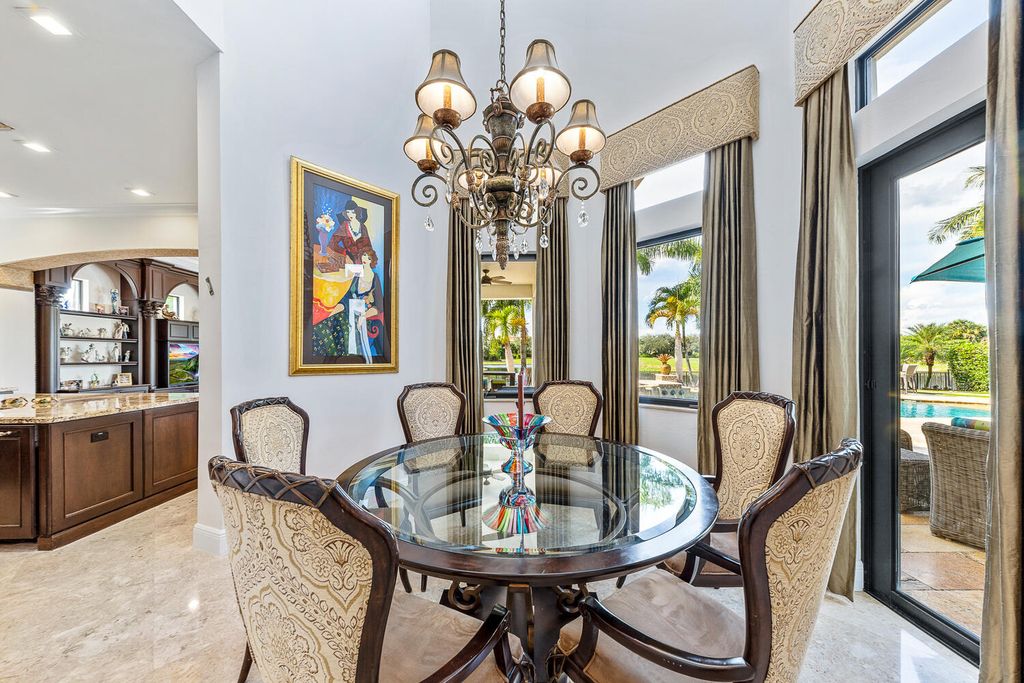 The Home in Parkland, a magnificent mini mansion with a beautiful backyard overlooking rolling fairways, tranquil water and stunning pool area is now available for sale. This home located at 7235 Lemon Grass Dr, Parkland, Florida