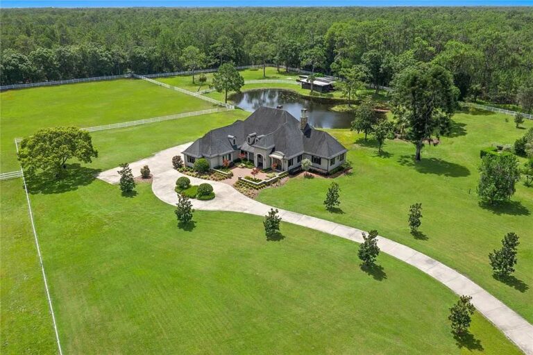 Luxurious Custom Built Residence Stands on over 12 acres with Ultimate Privacy in Tarpon Springs, Florida