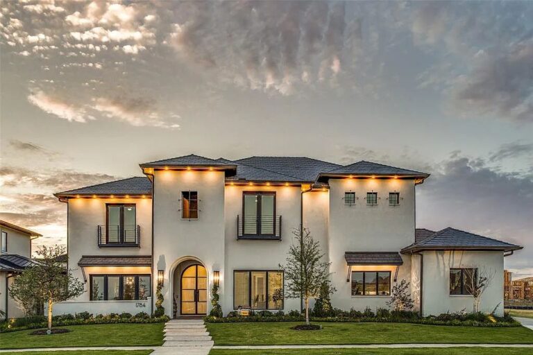 One of A Kind Home with Spacious Living Areas and A Beautiful Resort Style Backyard Listed $4.8 Million in Frisco, Texas