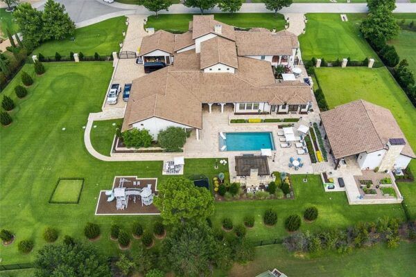 Stunning Spanish Mediterranean Home in Flower Mound Perfect for Entertaining with Large Rooms Asks $6.35 Million