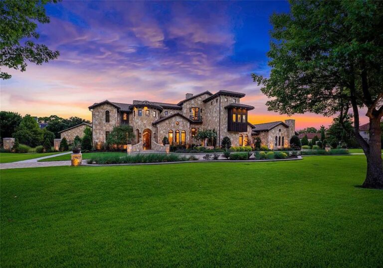 Stunning Spanish Mediterranean Home in Flower Mound Perfect for Entertaining with Large Rooms