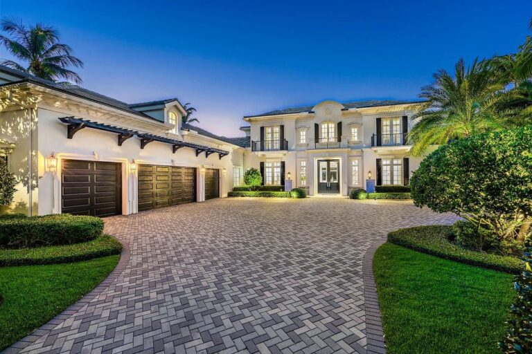 This $11M Grand Waterfront Estate in Jupiter has Everything and More