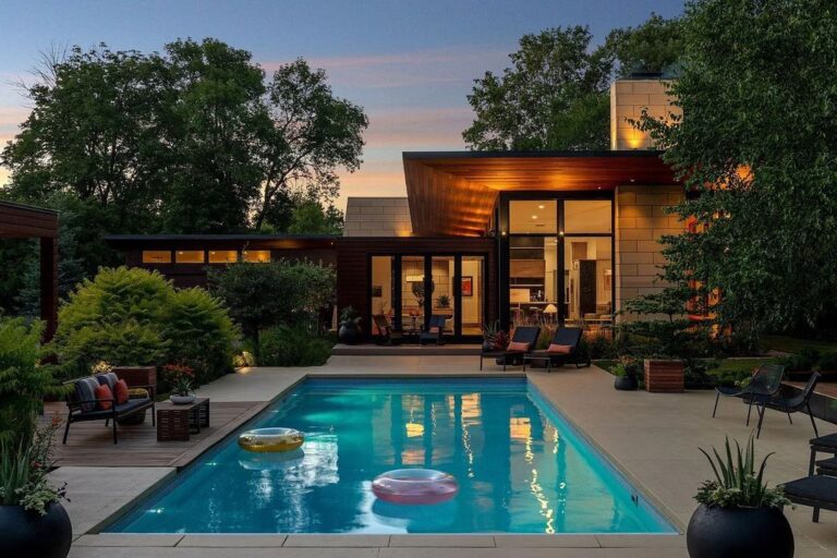 This Modern Masterpiece in Golden Valley, MN is Brimming with Mid-century Particulars and Offers Unparalleled Attention to Detail Throughout