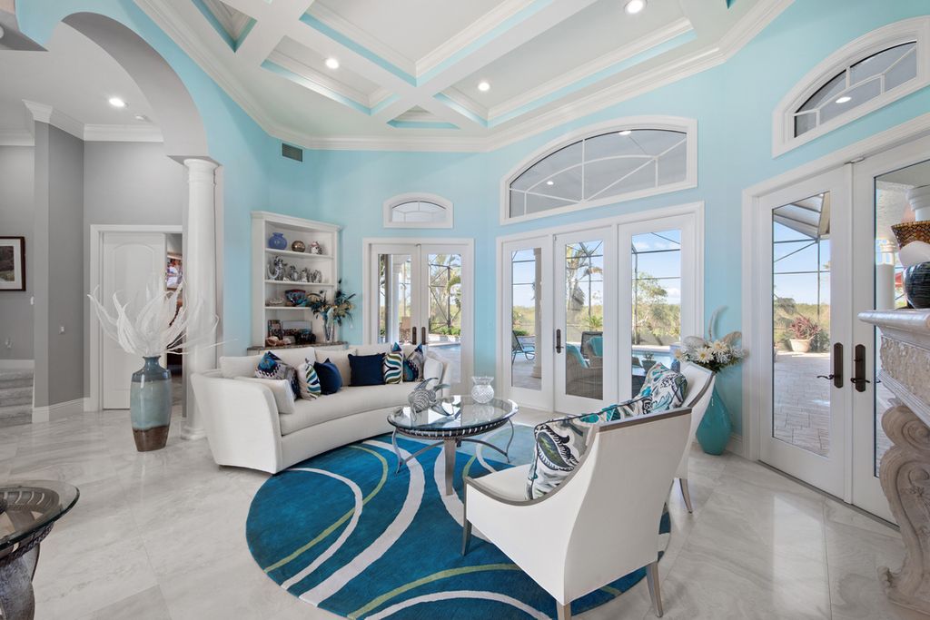 208 Audubon Boulevard, Naples, Florida is a beautiful estate designed for living life to the fullest and capable of accommodating a large family or multiple guests in total comfort.