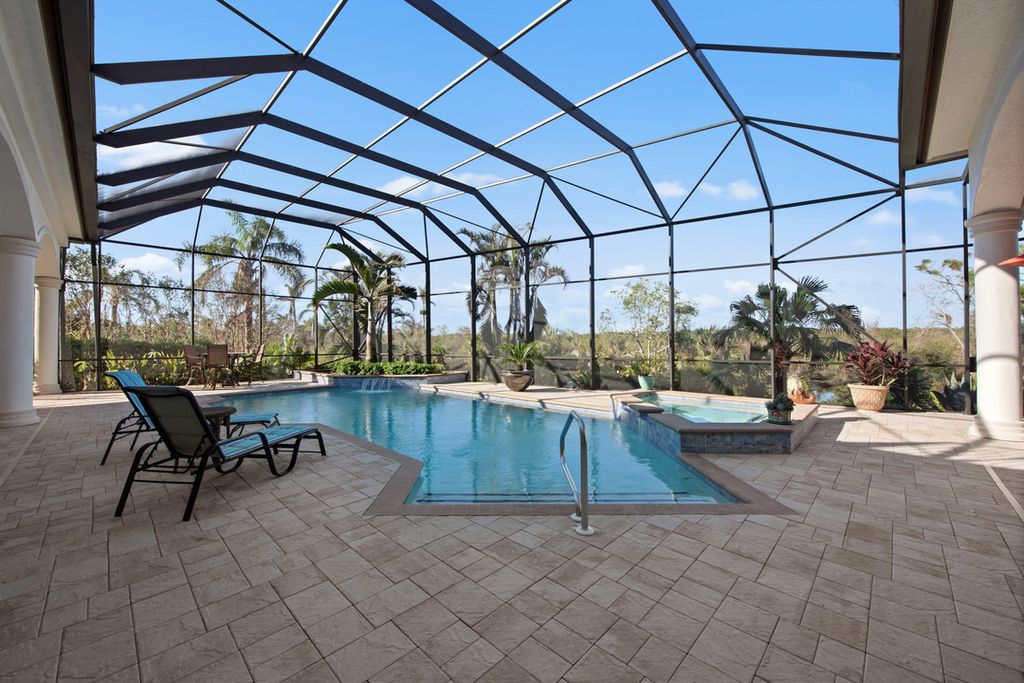 208 Audubon Boulevard, Naples, Florida is a beautiful estate designed for living life to the fullest and capable of accommodating a large family or multiple guests in total comfort.