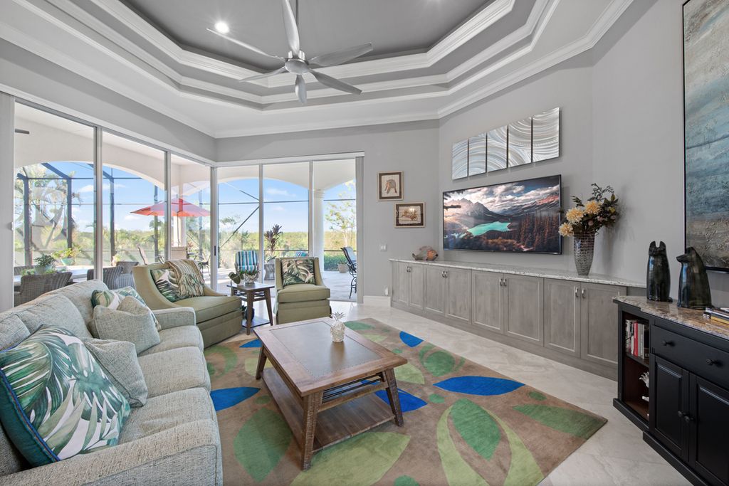 208 Audubon Boulevard, Naples, Florida is a beautiful estate designed for living life to the fullest and capable of accommodating a large family or multiple guests in total comfort.