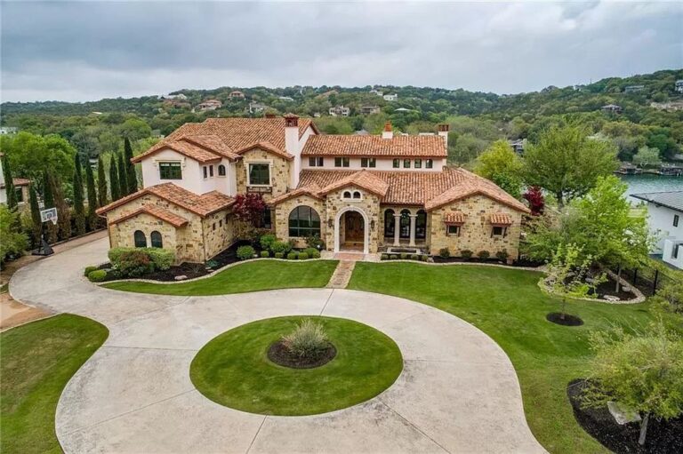 This $7.5 Million Lake Austin Estate boasts An Architectural Feat with Custom Finishes and A Private Boat Dock